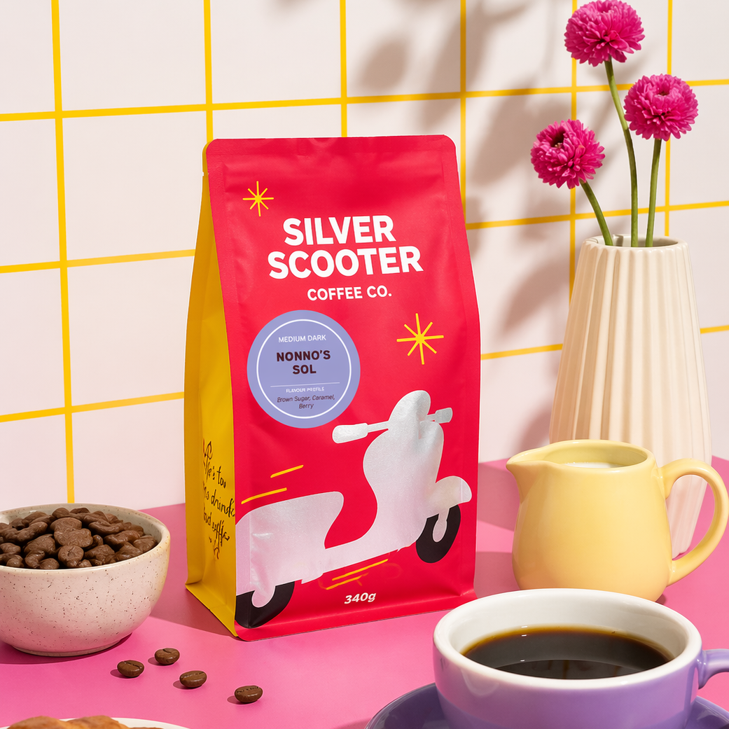 【カフェboy】ペアコイル Nonno's Sol - El Salvador Medium/Dark Roast – Silver Scooter